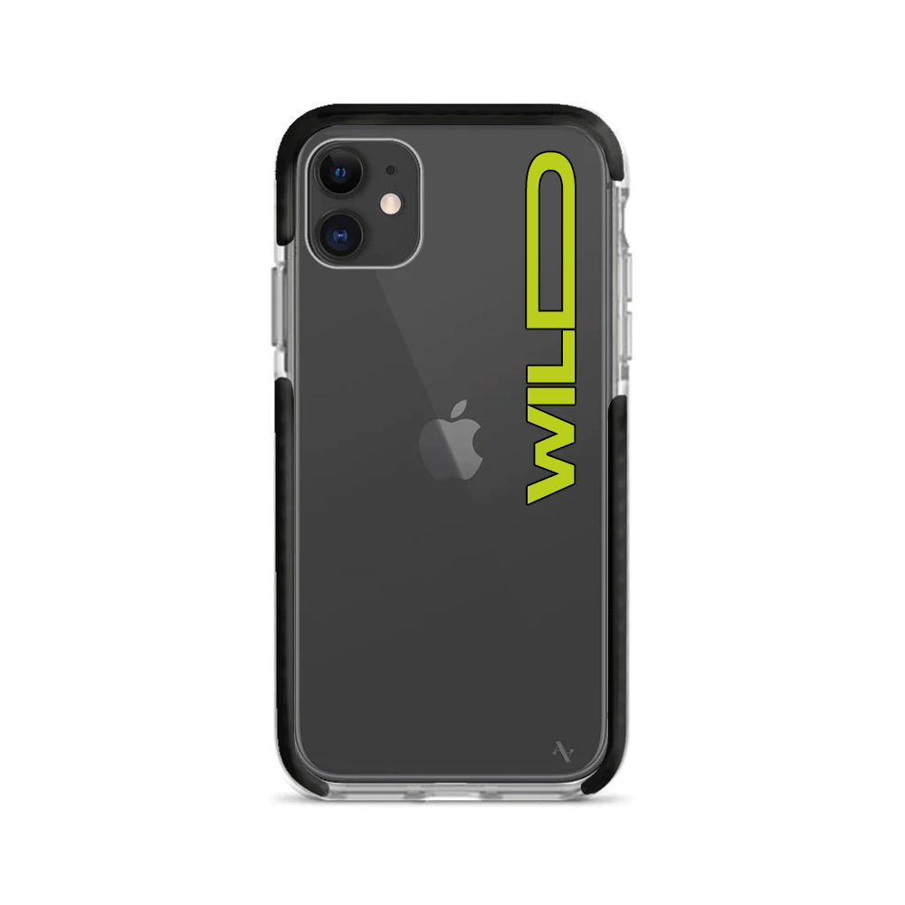 GOLF le MAAD Bump clear case for iPhone 12 Mini, showcasing its slim design and customizable features.